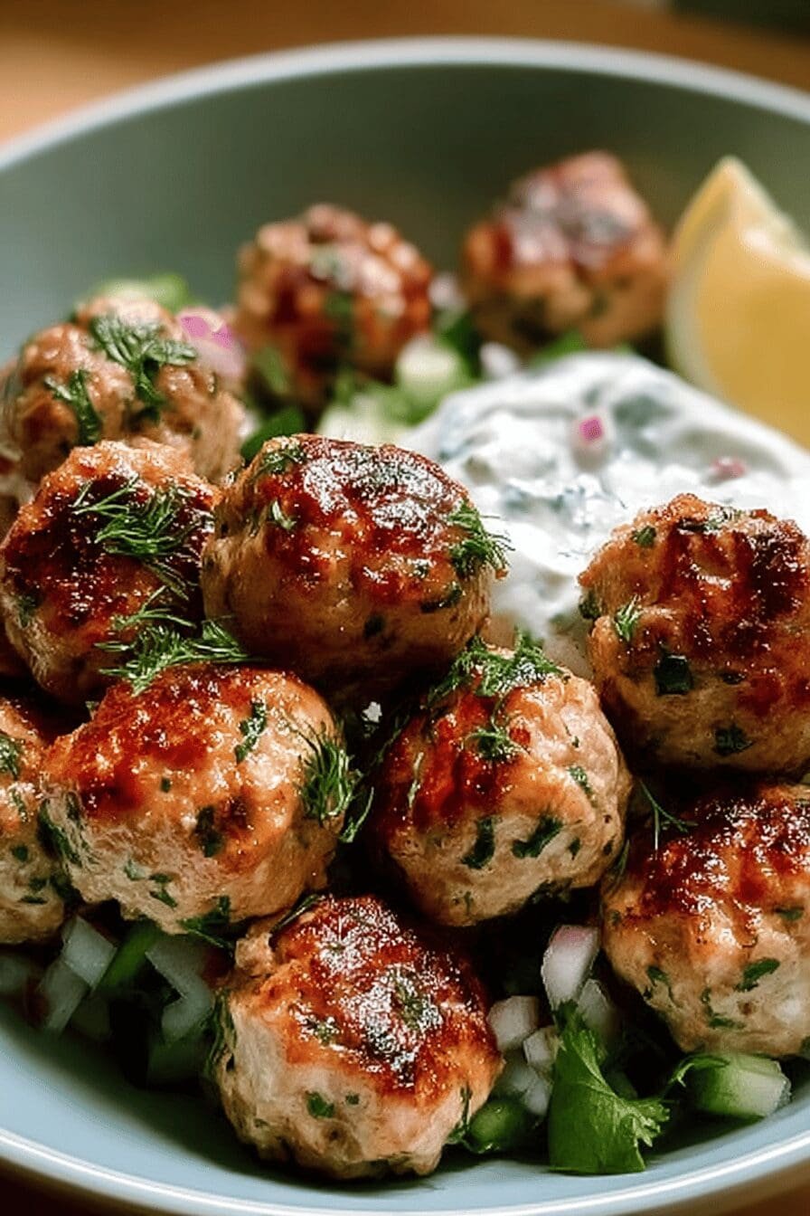 Greek Chicken Meatballs