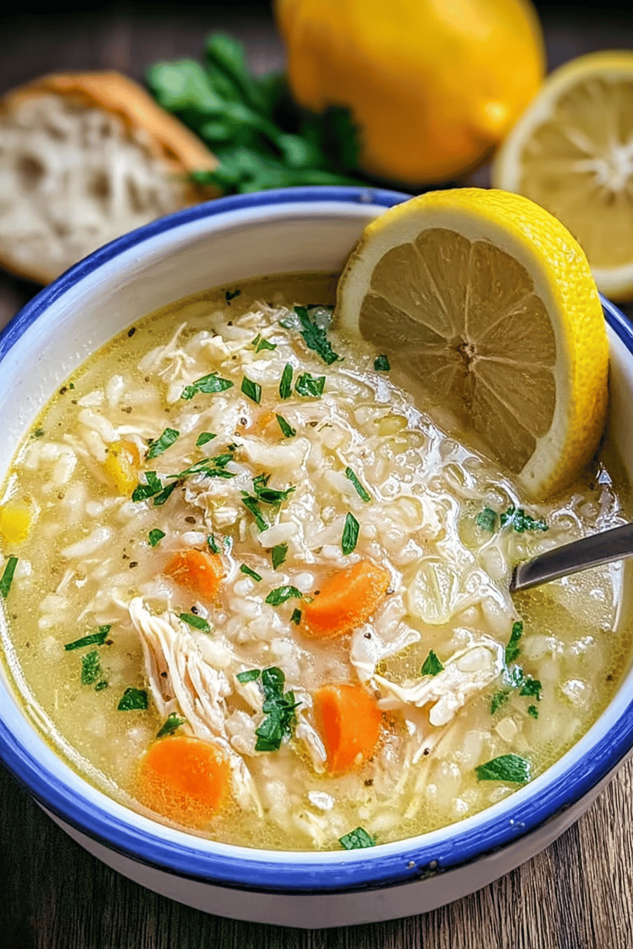 Greek Lemon Chicken Soup