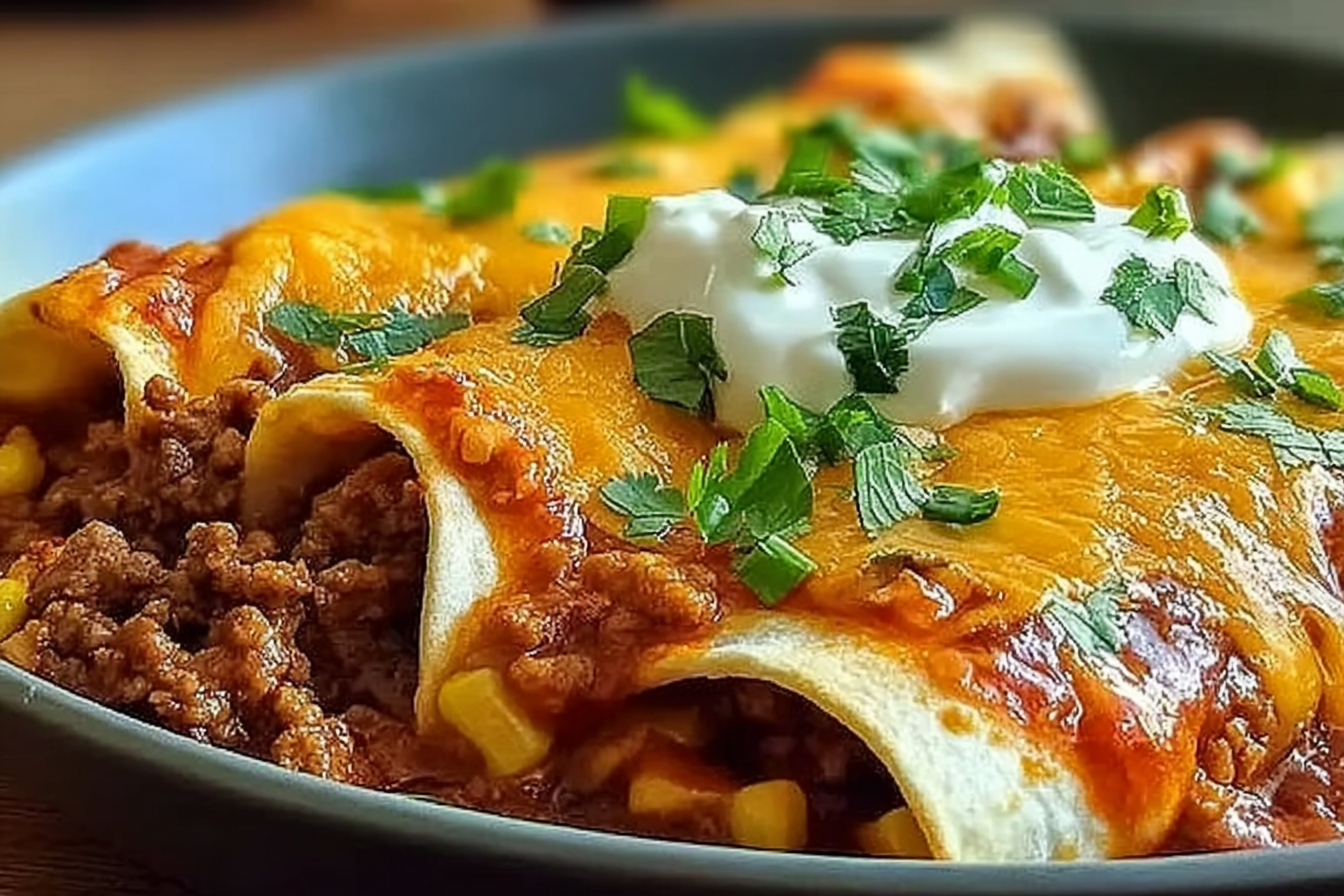 Ground Beef Enchiladas