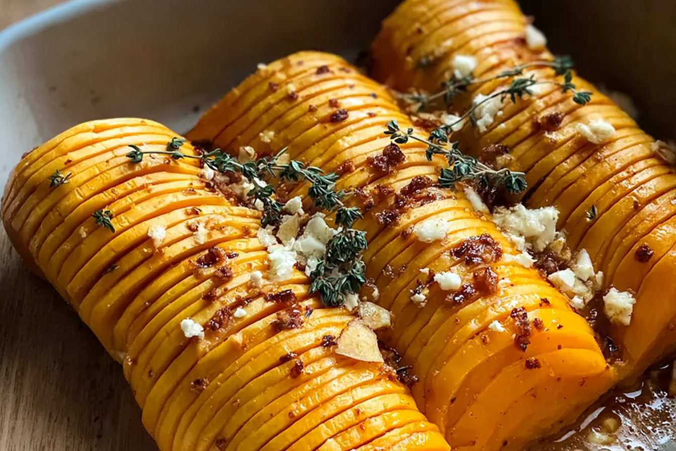 Hasselback Butternut Squash