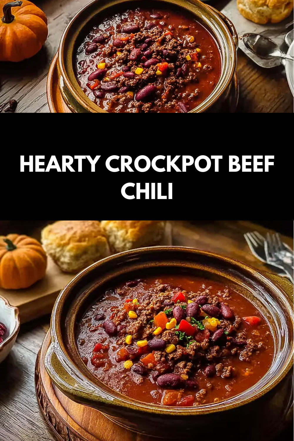 Hearty Crockpot Beef Chili