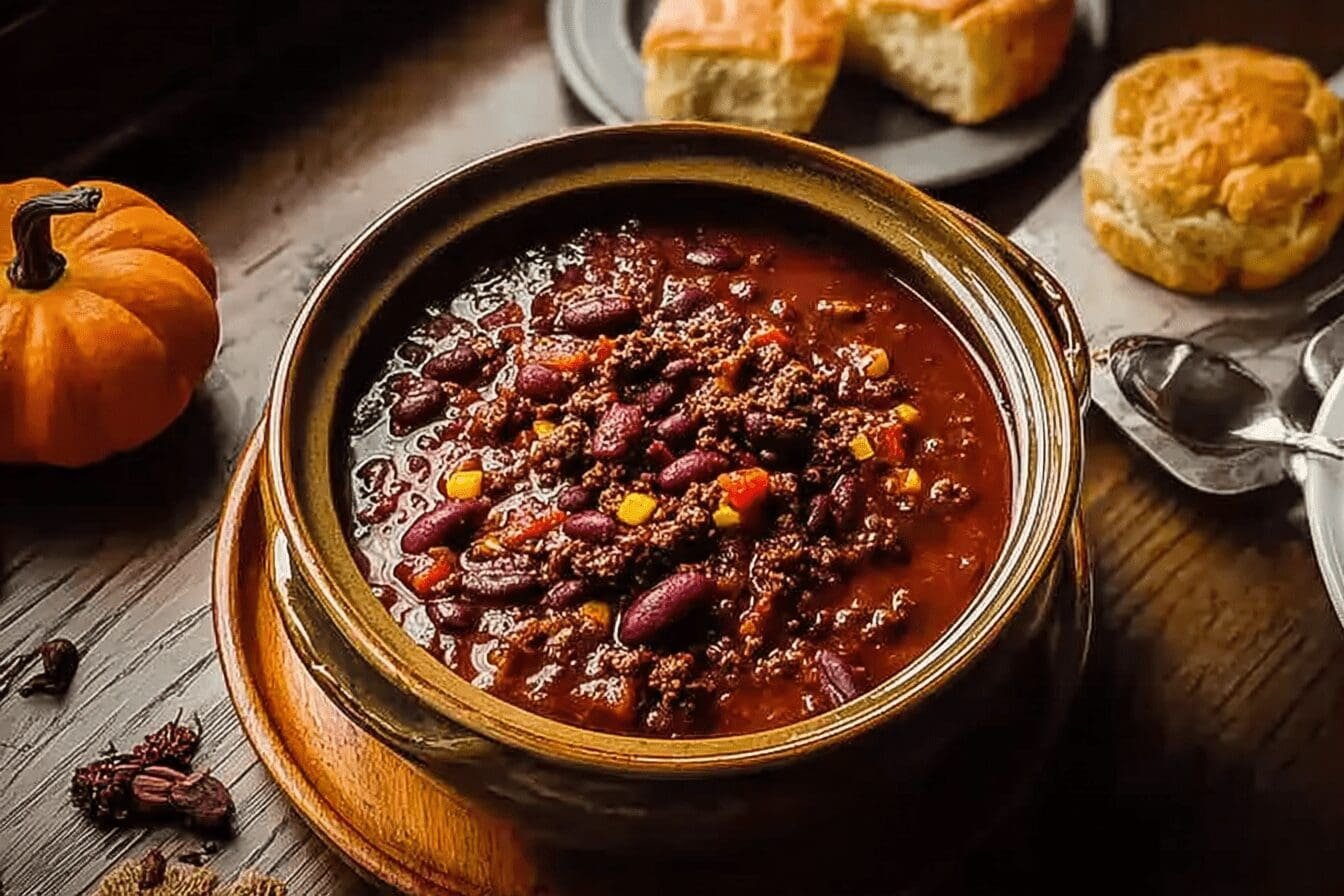 Hearty Crockpot Beef Chili