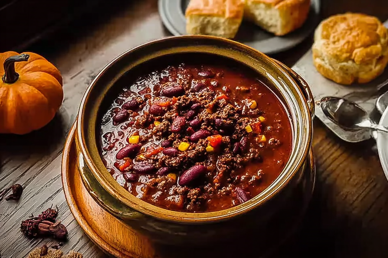 Hearty Crockpot Beef Chili