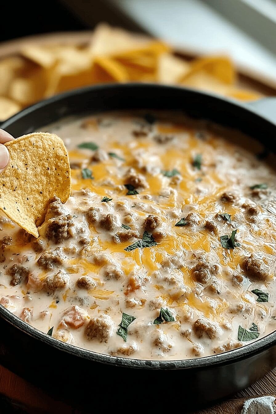 Hot Ranch Sausage Dip