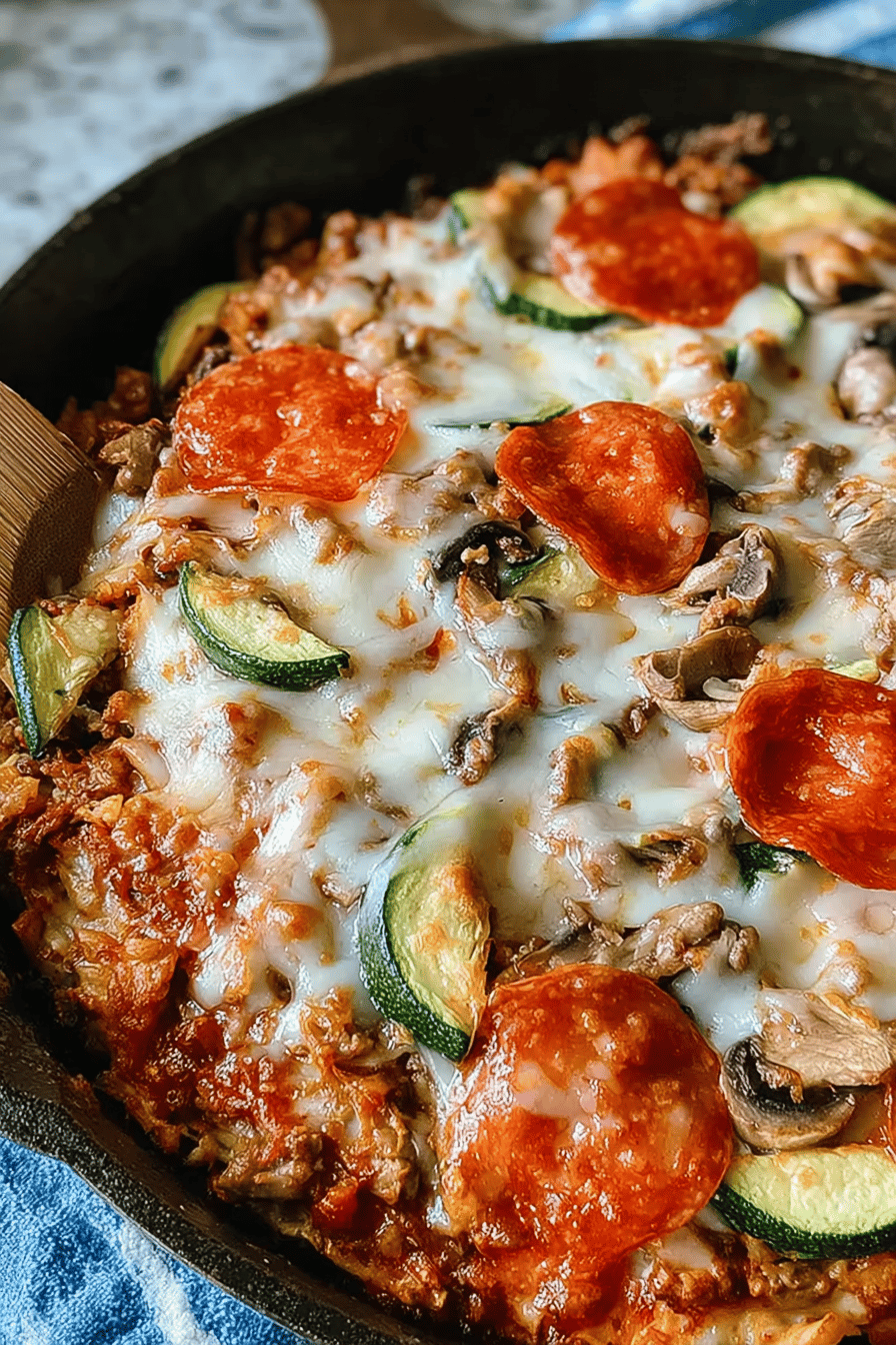 Keto Pizza Skillet Dinner