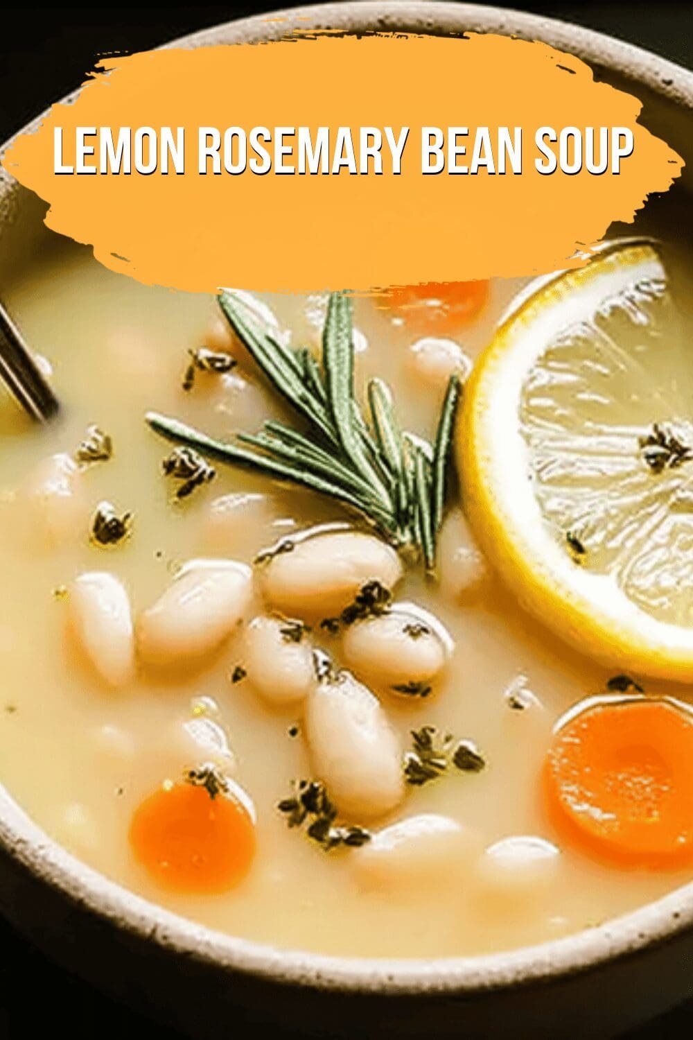 Lemon Rosemary Bean Soup