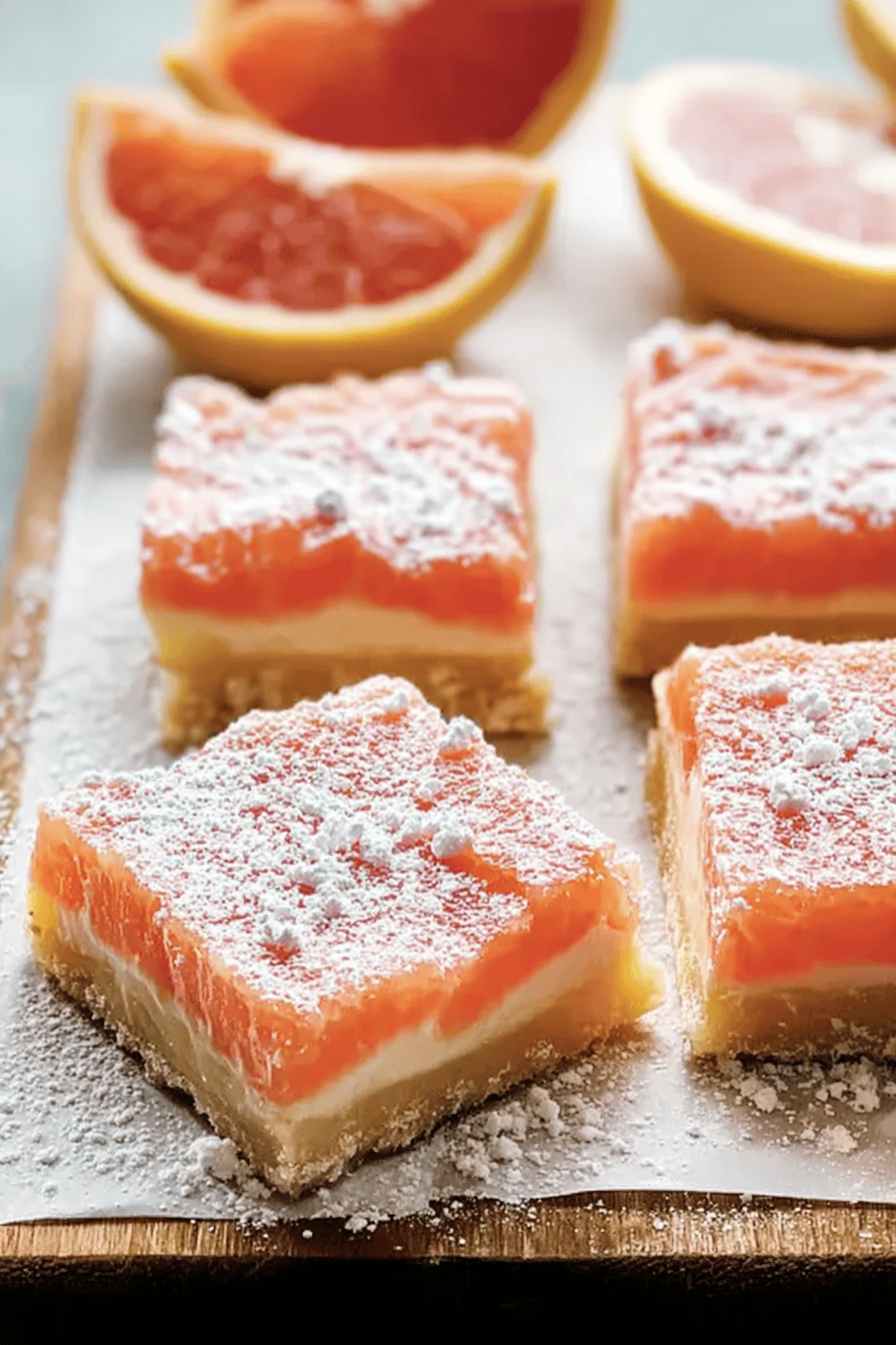 Pink Grapefruit Bars