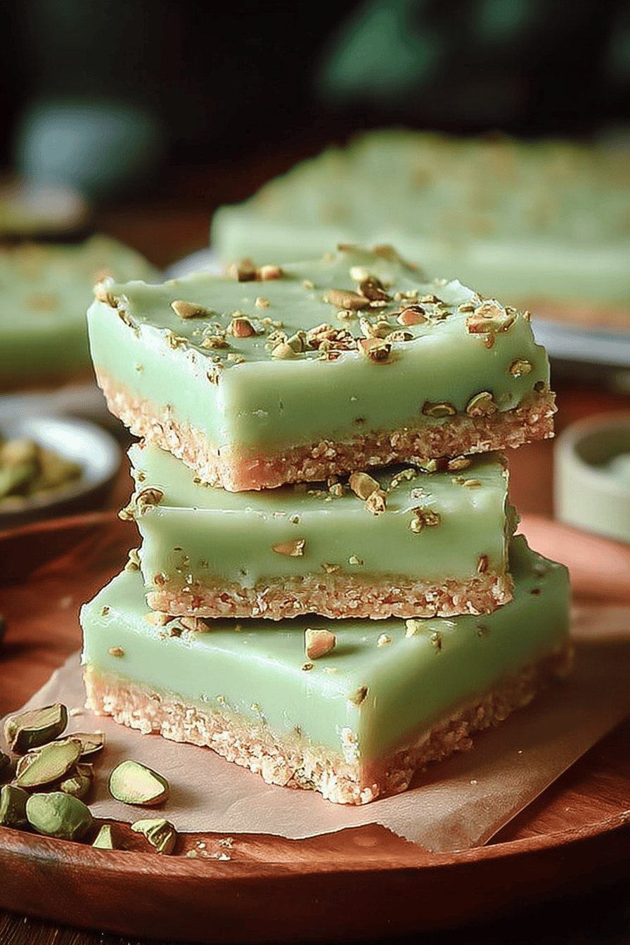 Pistachio Pudding Bars