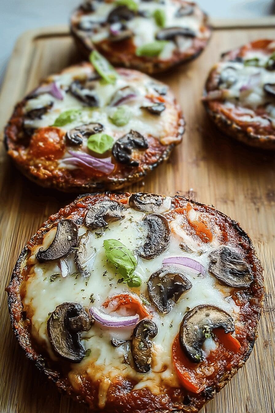 Portobello Mushroom Pizza Bake