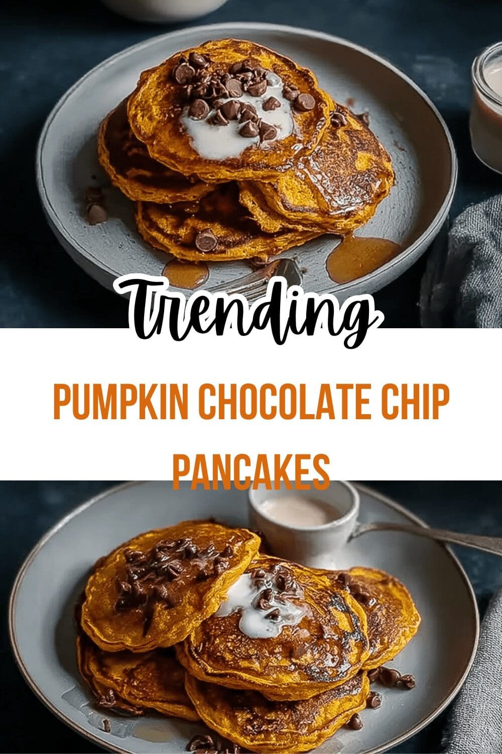 Pumpkin Chocolate Chip Pancakes