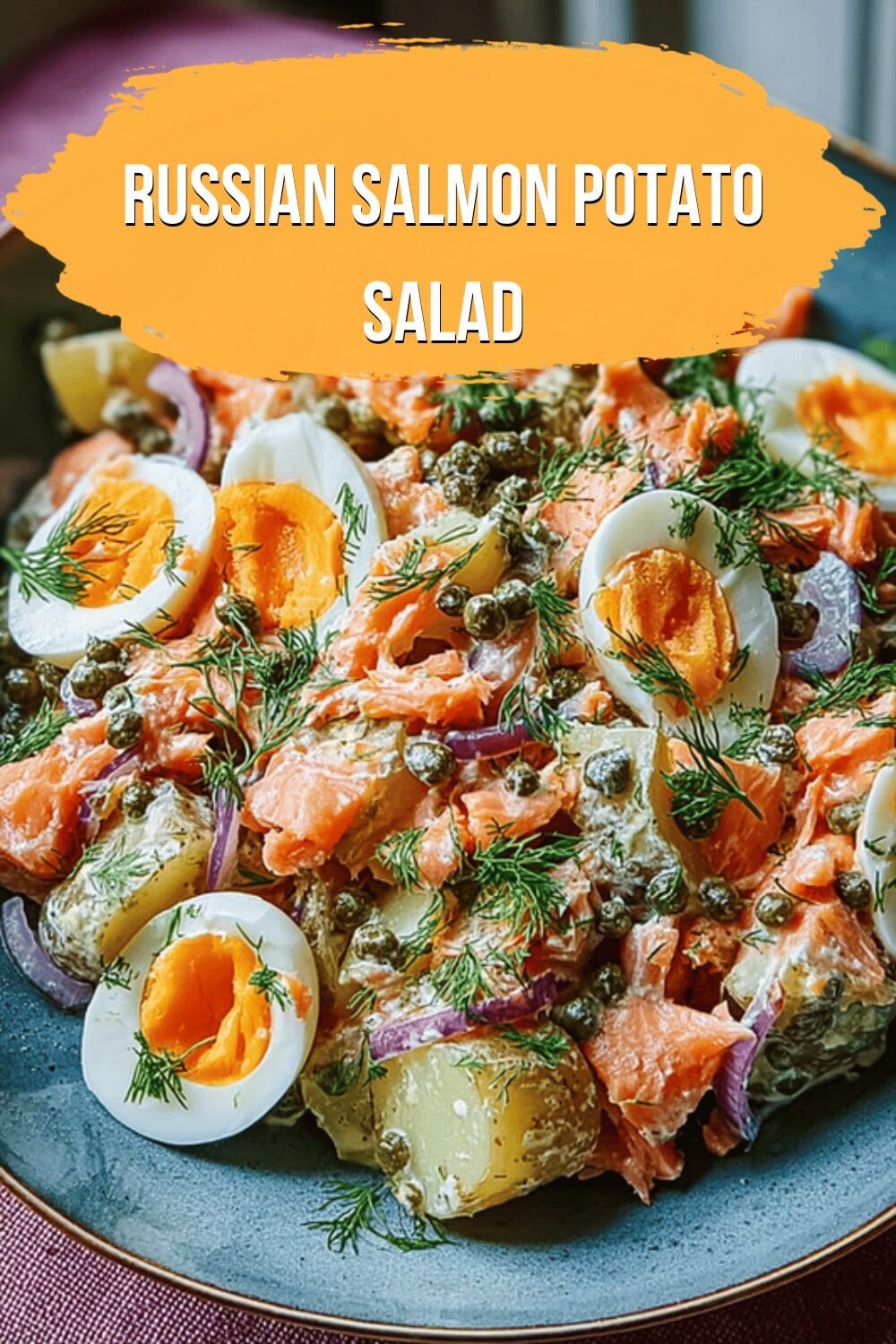 Russian Salmon Potato Salad