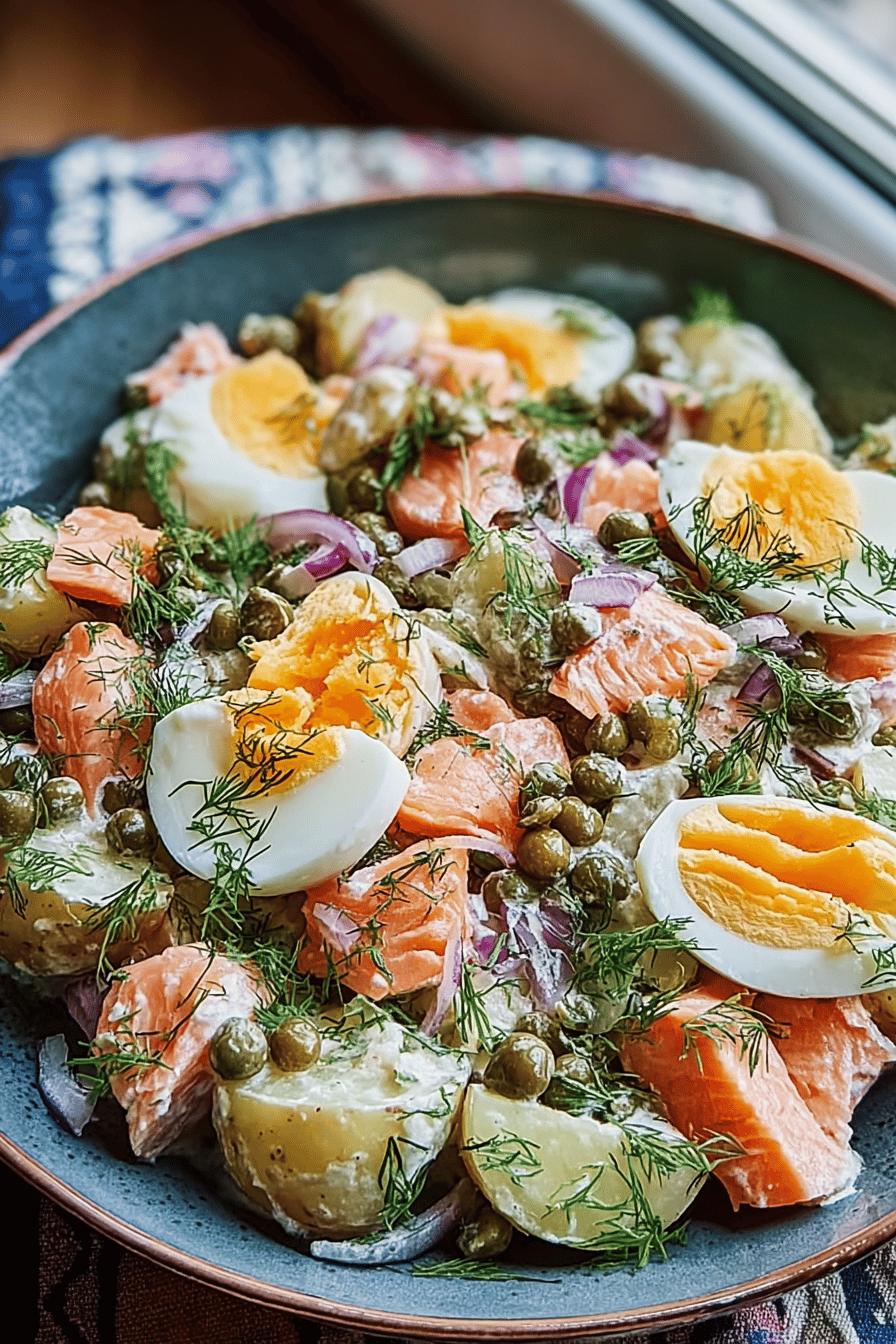 Russian Salmon Potato Salad