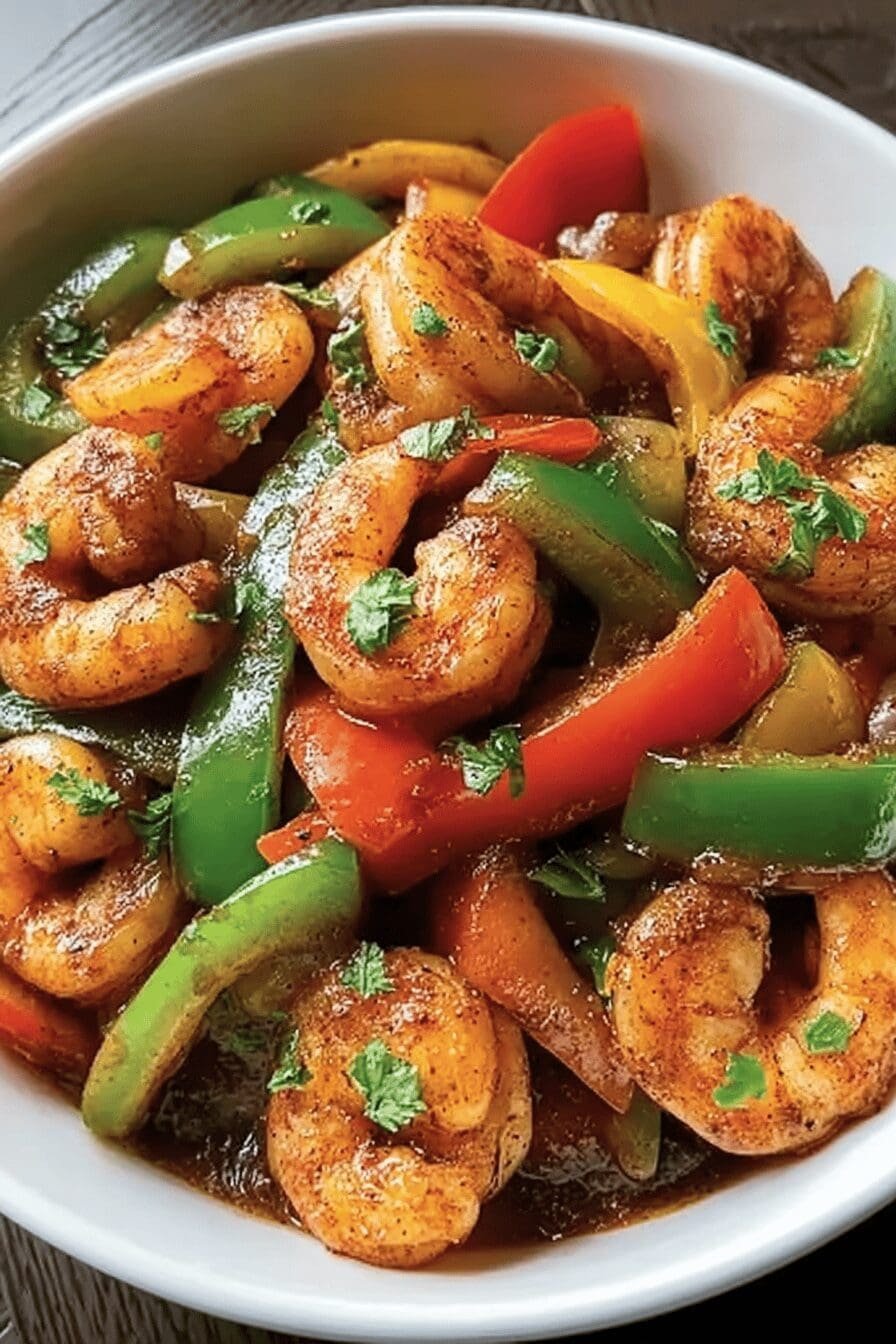 Shrimp Bell Pepper Stir Fry