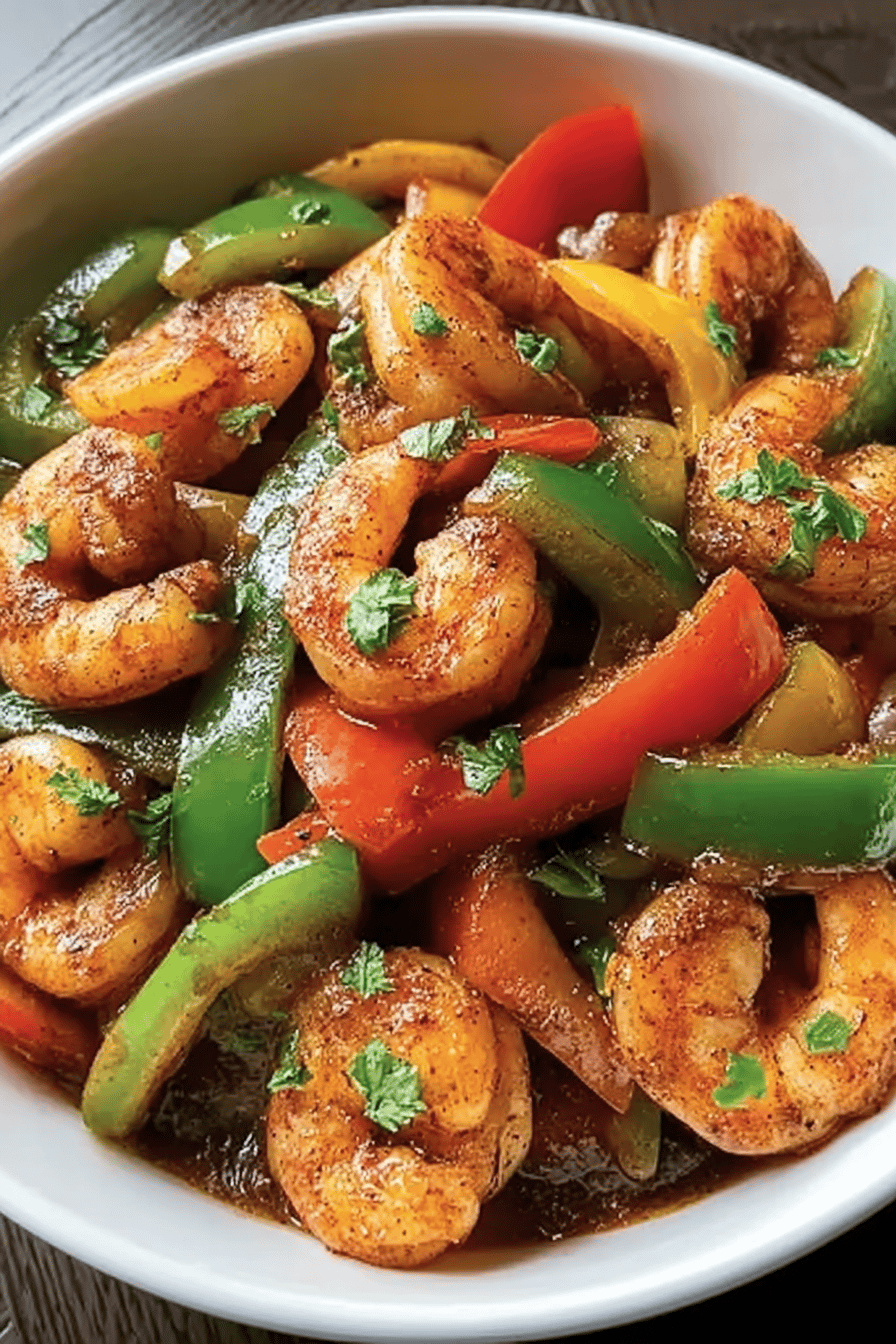 Shrimp Bell Pepper Stir Fry
