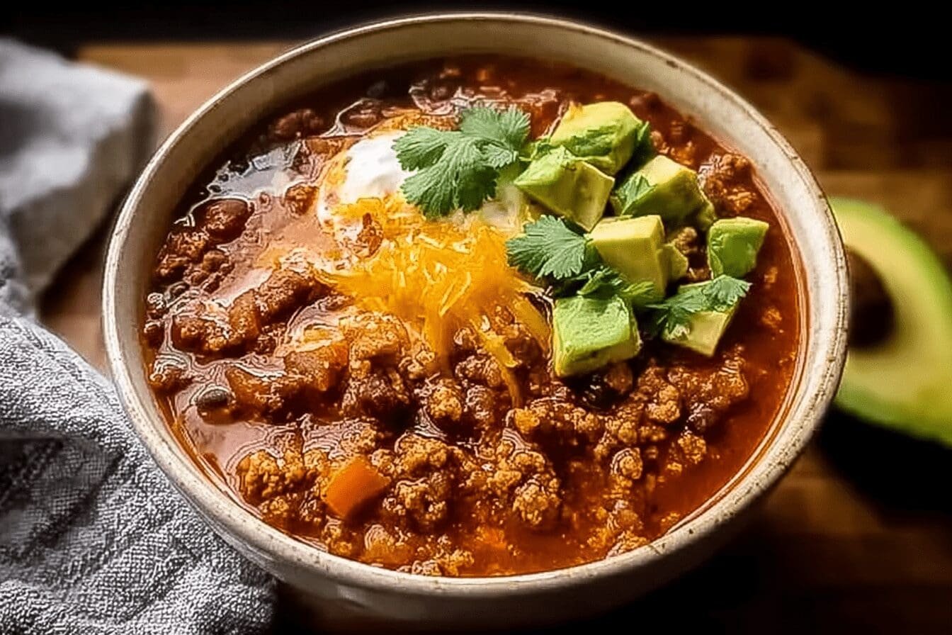 Spicy Buffalo Turkey Chili