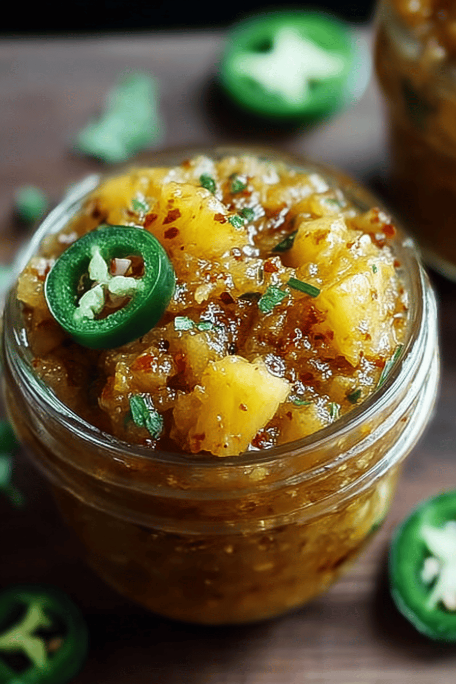 Spicy Pineapple Jalapeno Chutney