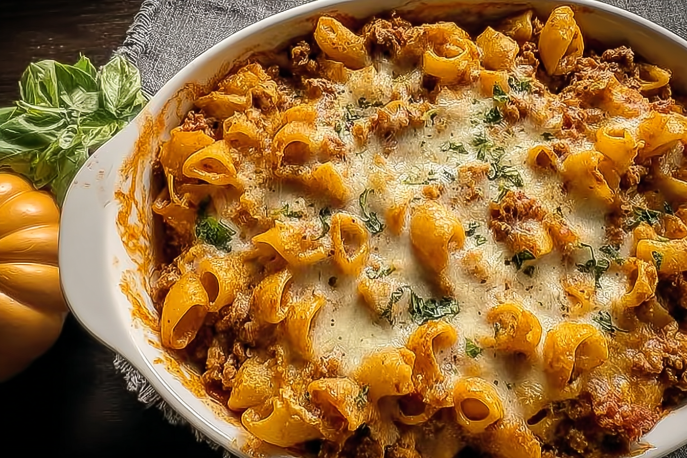 Spicy Pumpkin Pasta Bake