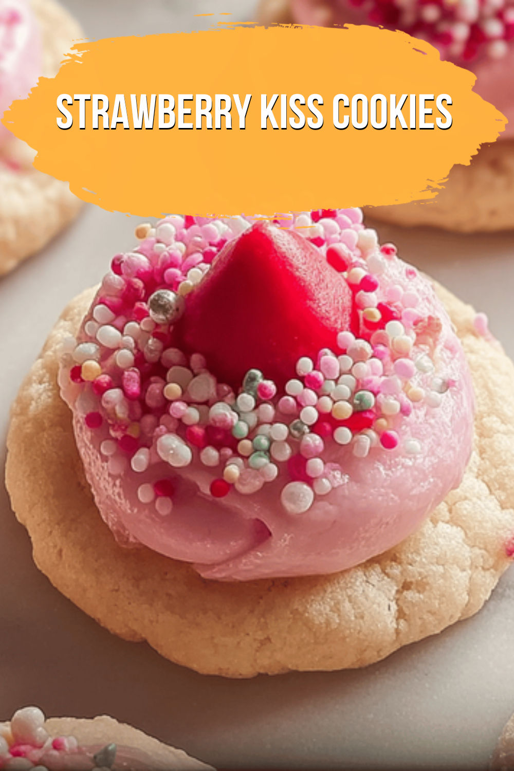 Strawberry Kiss Cookies