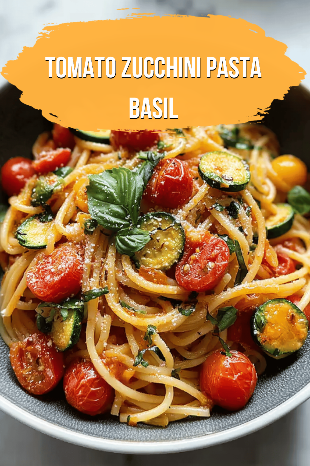 Tomato Zucchini Pasta Basil