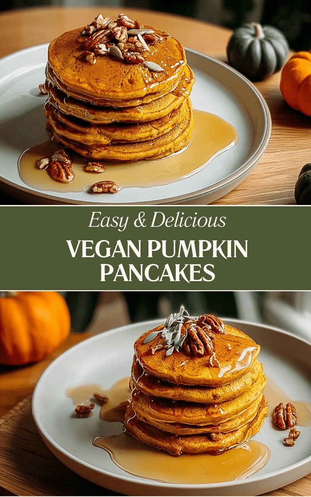 Vegan Pumpkin Pancakes