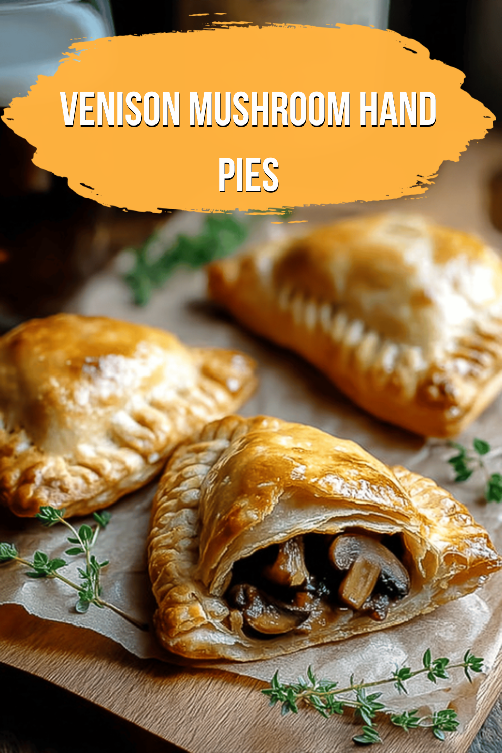 Venison Mushroom Hand Pies