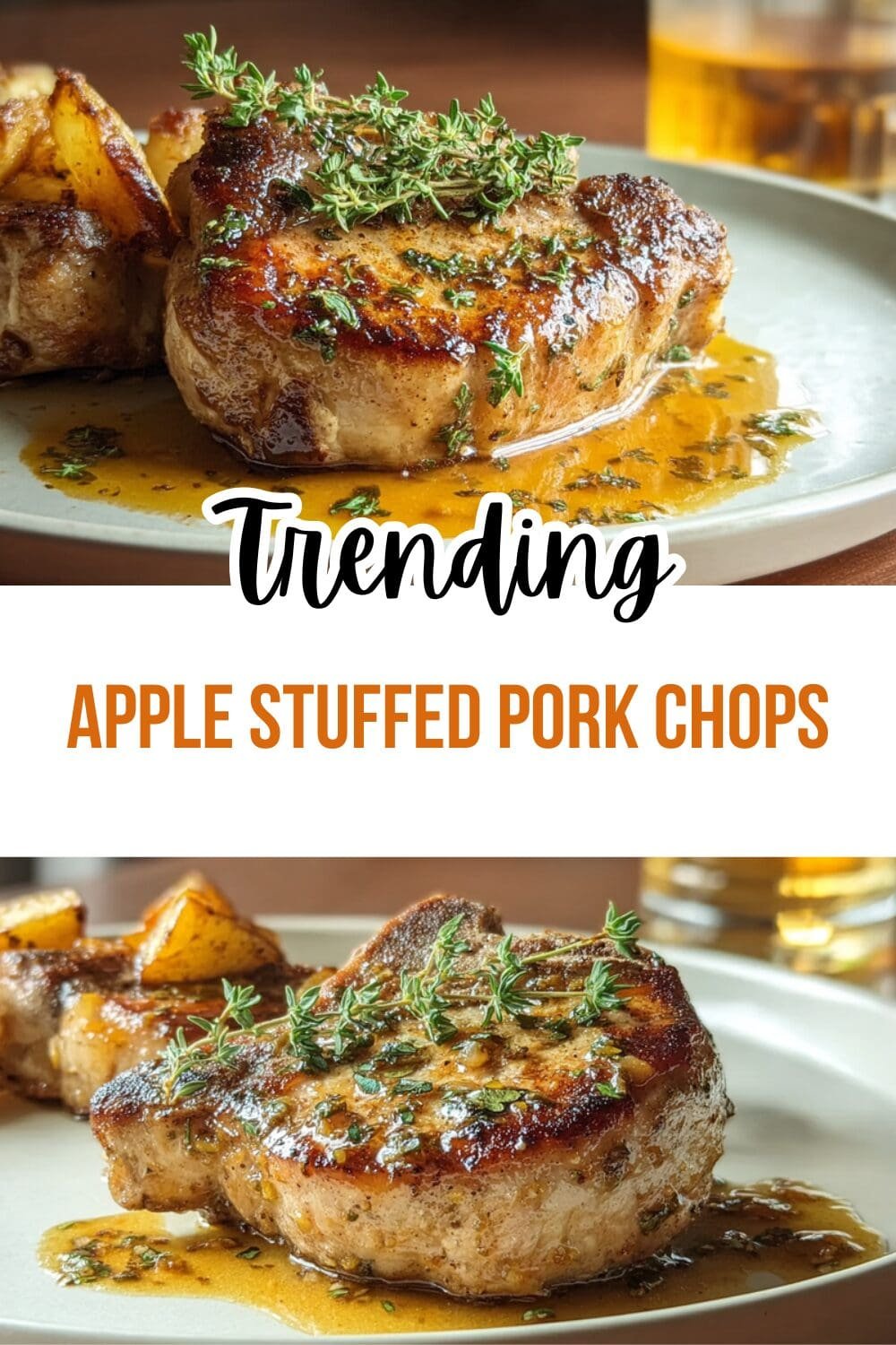 Apple Stuffed Pork Chops