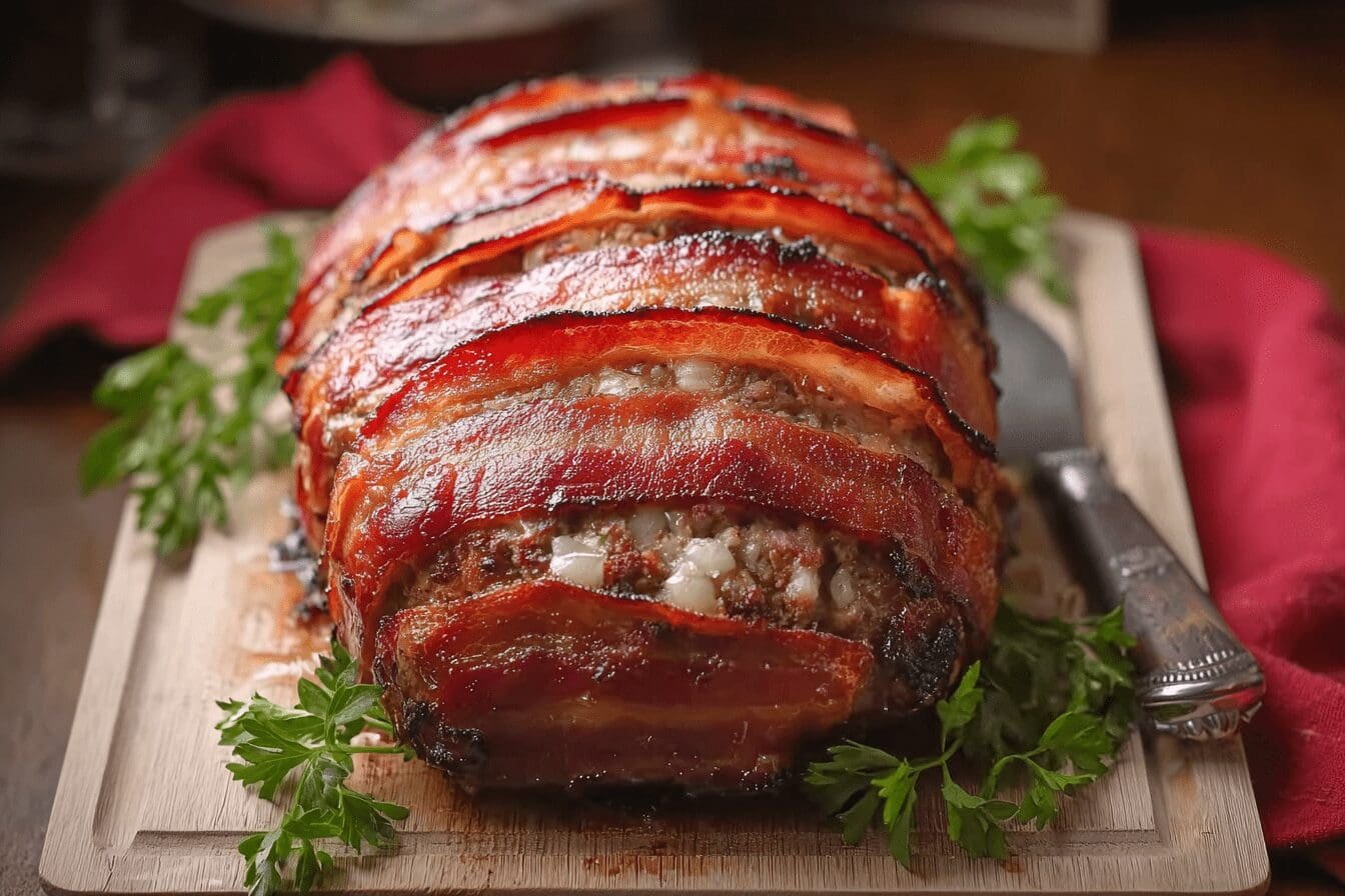 Bacon Wrapped Meatloaf