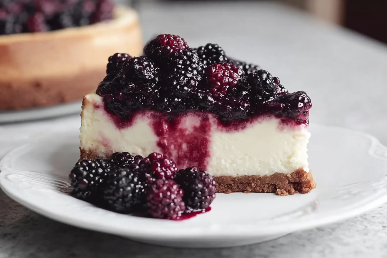 Blackberry Raspberry Cheesecake