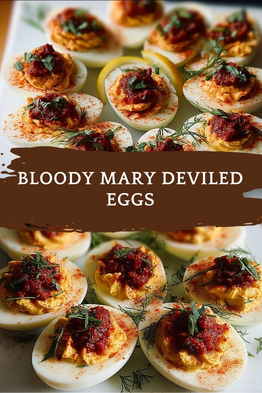 Bloody Mary Deviled Eggs