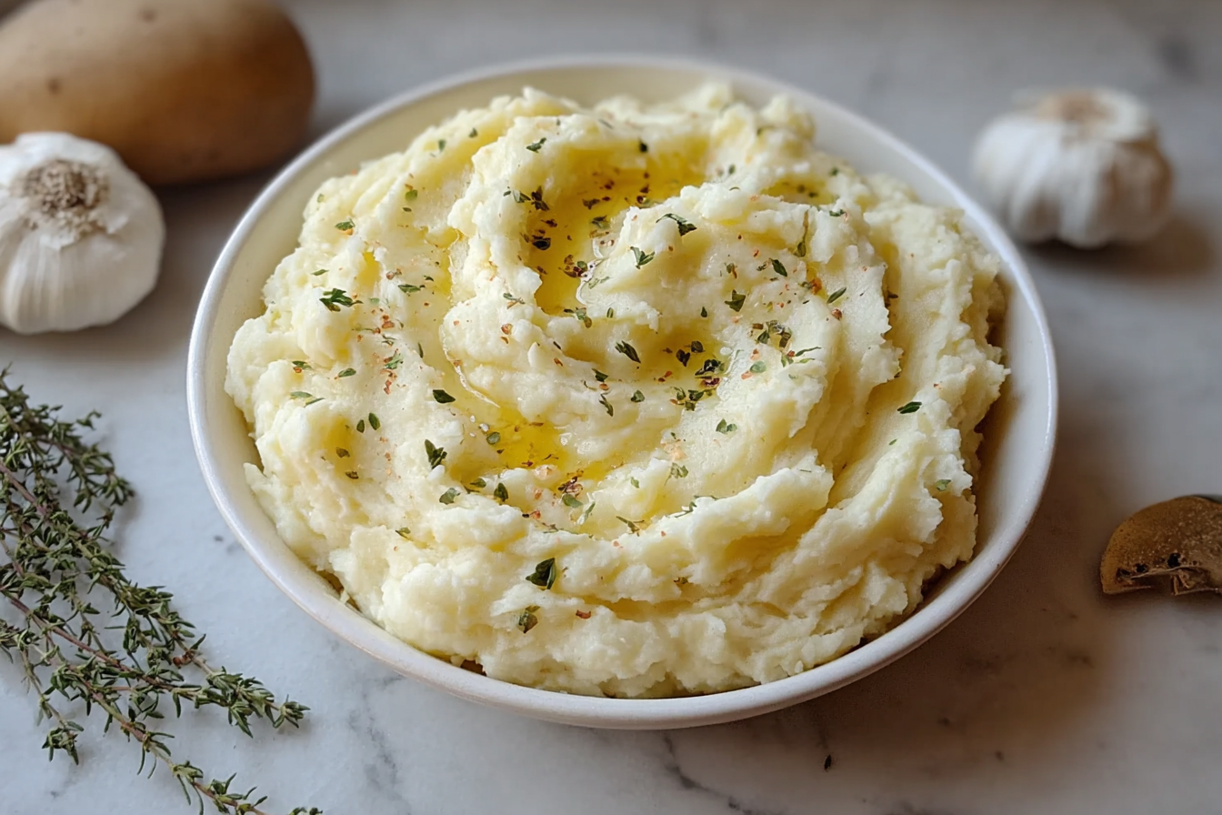 Brown Butter Garlic Mashed Potatoes
