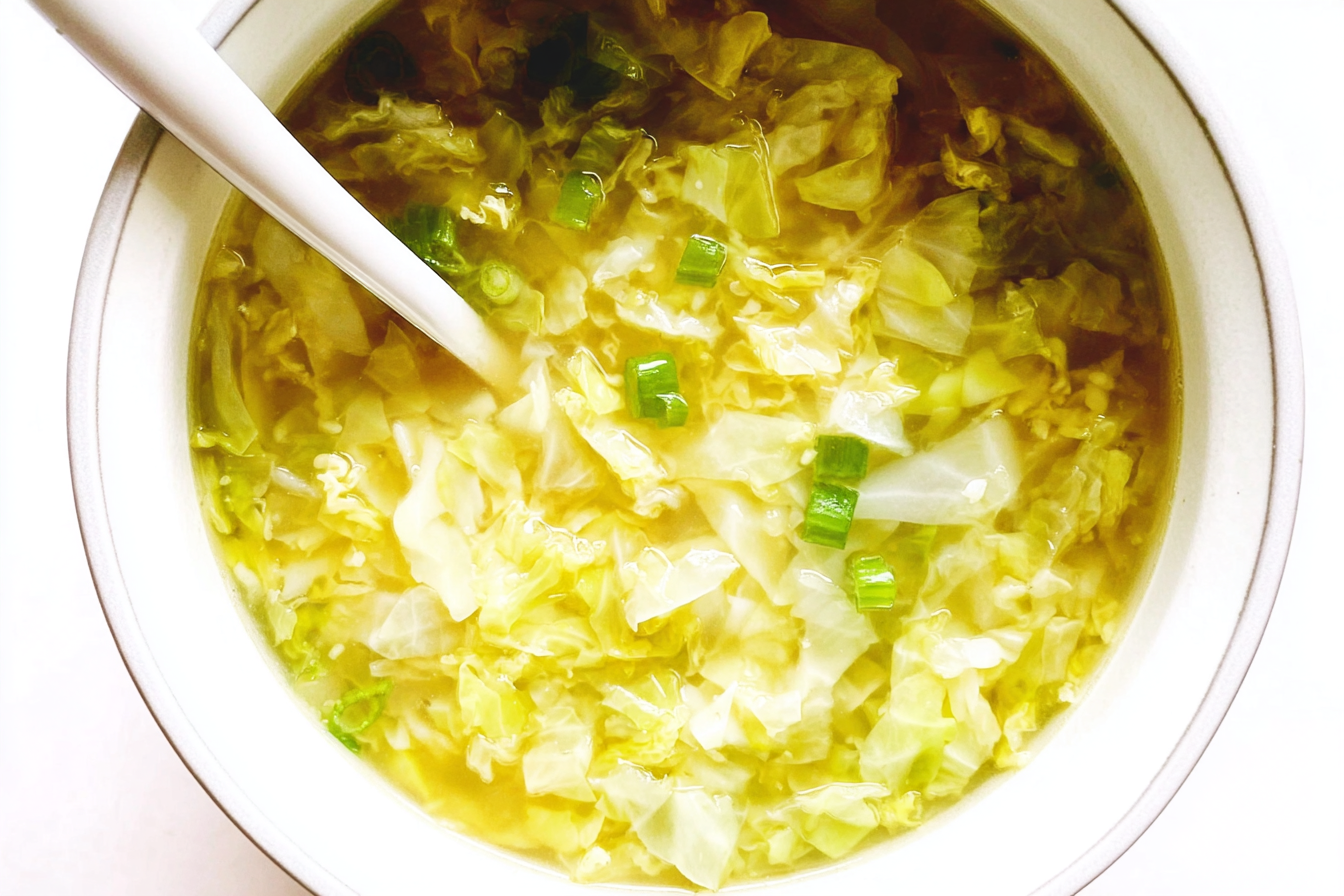 Cabbage Egg Drop Soup