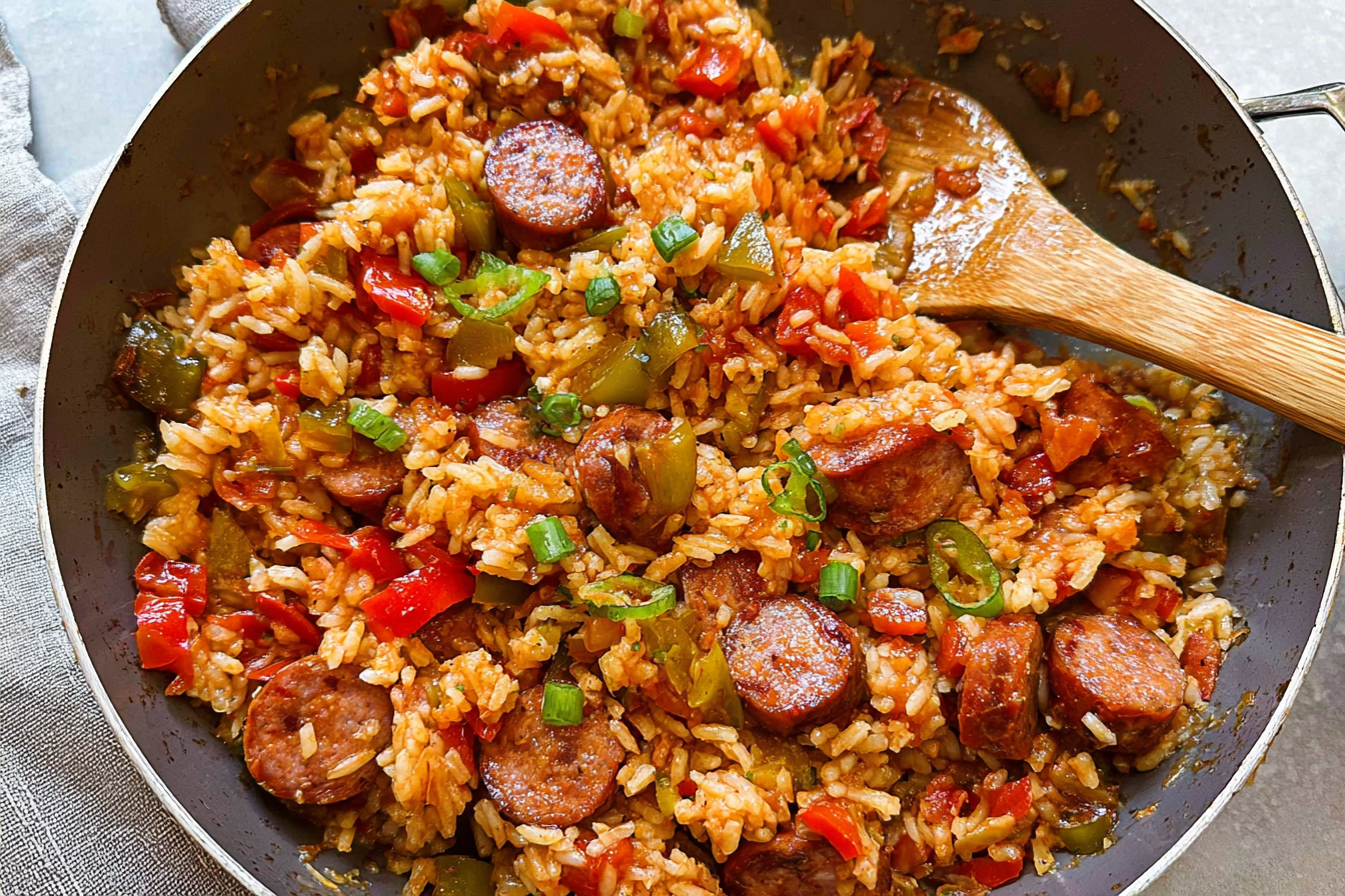 Cajun Rice And Sausage Skillet