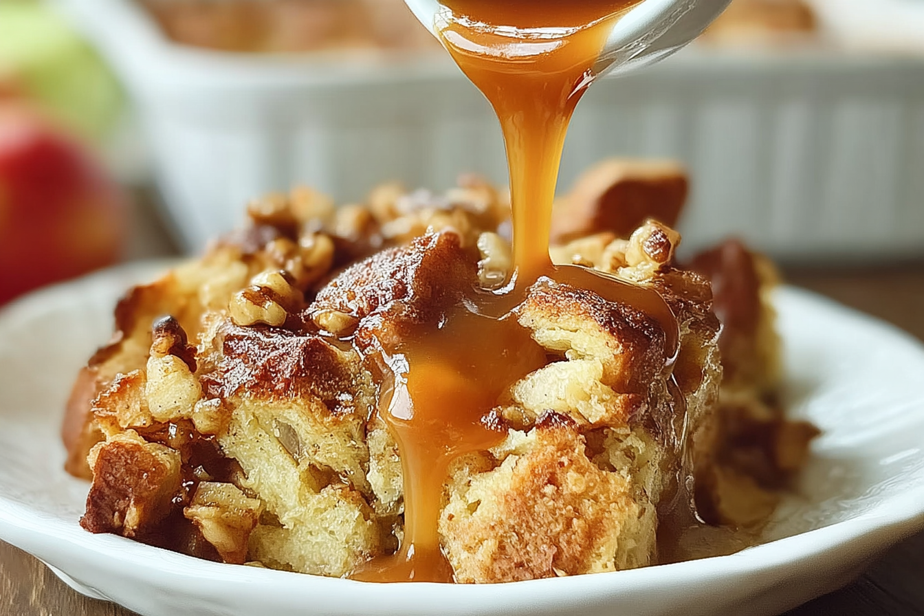Caramel Apple Bread Pudding