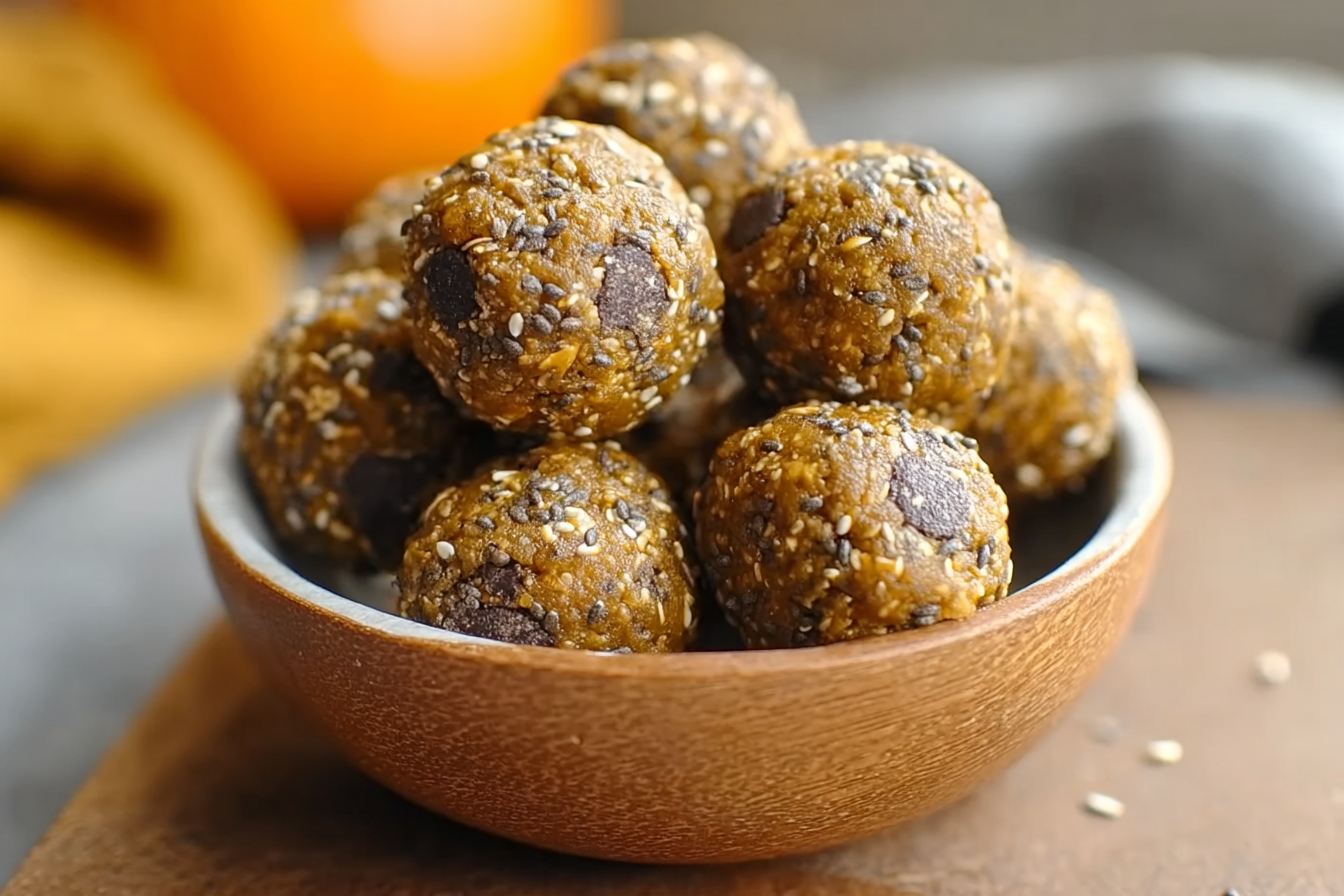 Chia Pumpkin Protein Balls