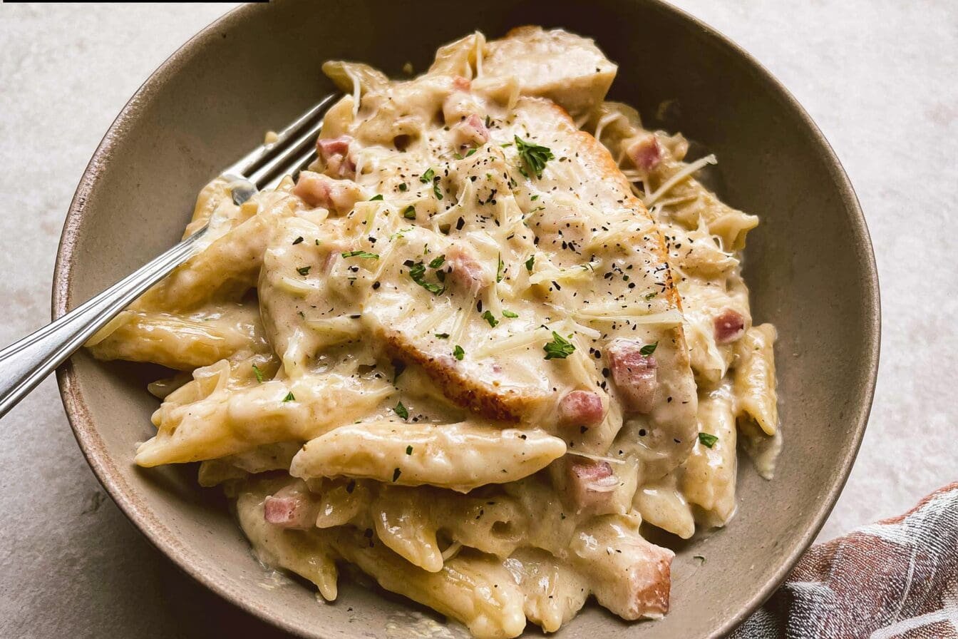 Chicken Cordon Bleu Pasta