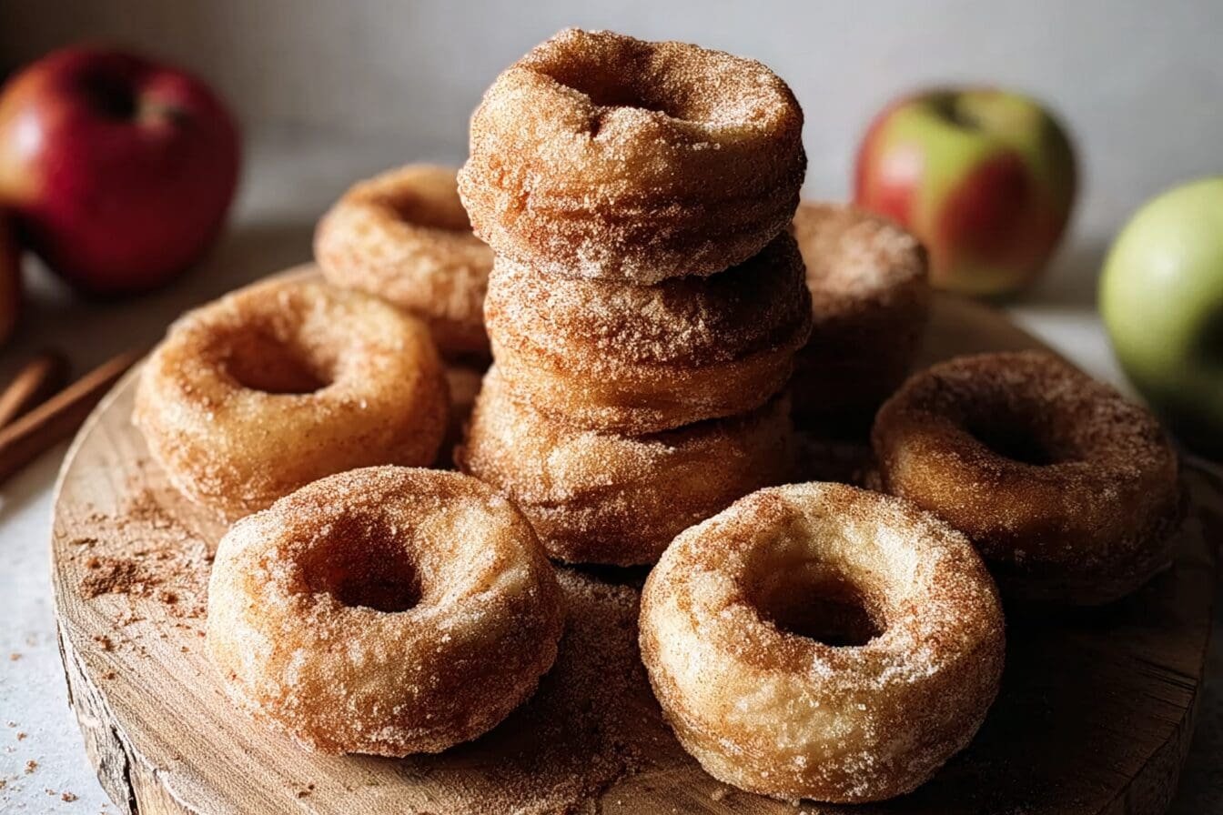 Cinnamon Apple Donuts