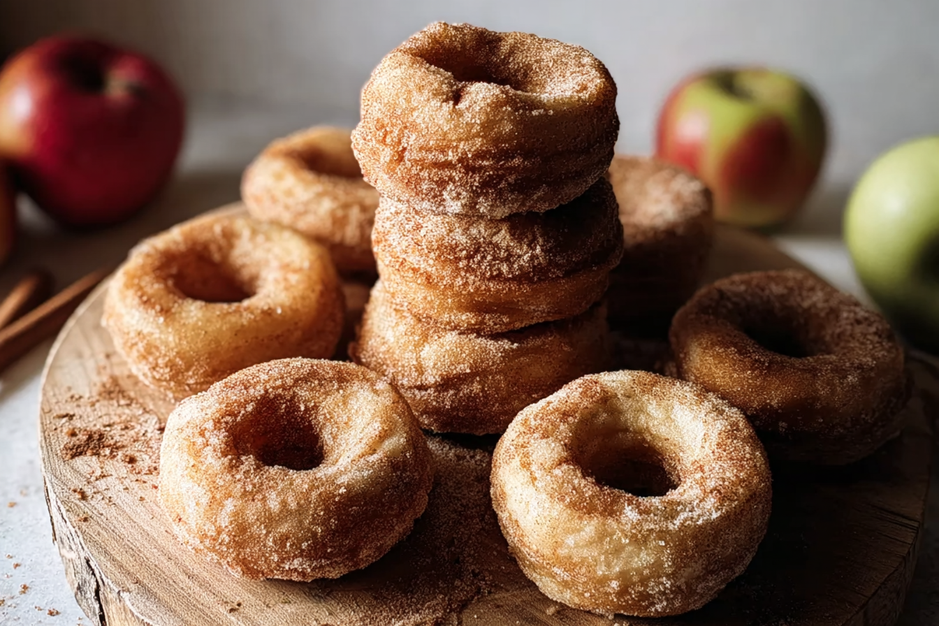 Cinnamon Apple Donuts
