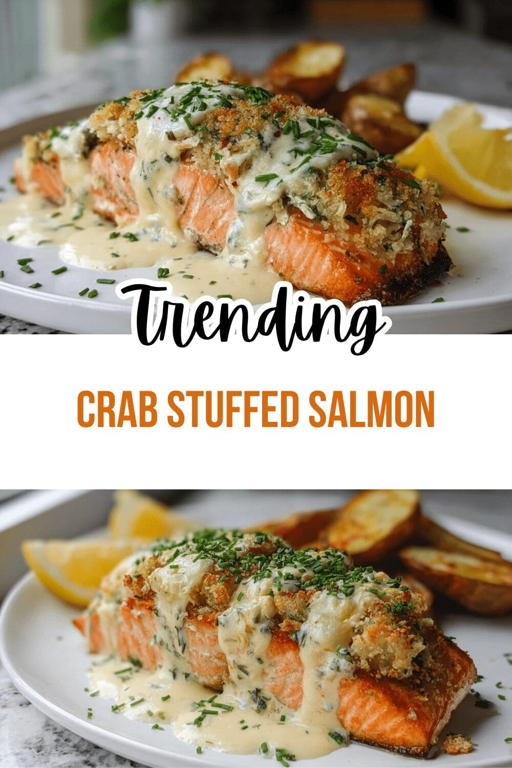 Crab Stuffed Salmon