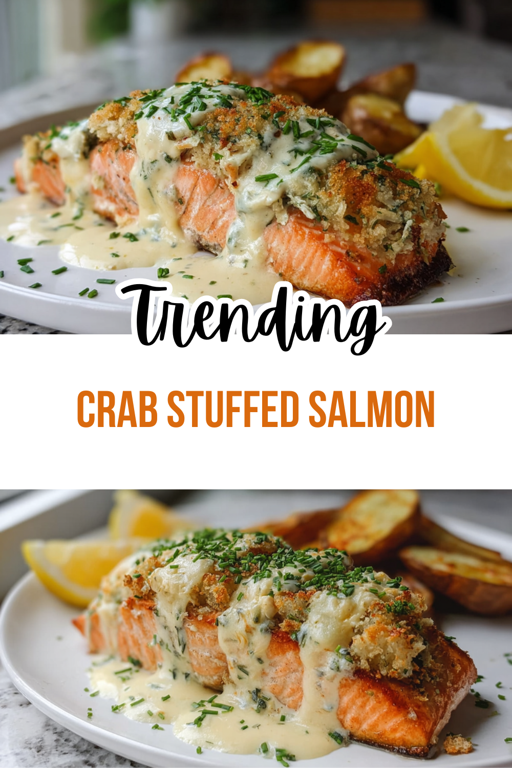 Crab Stuffed Salmon