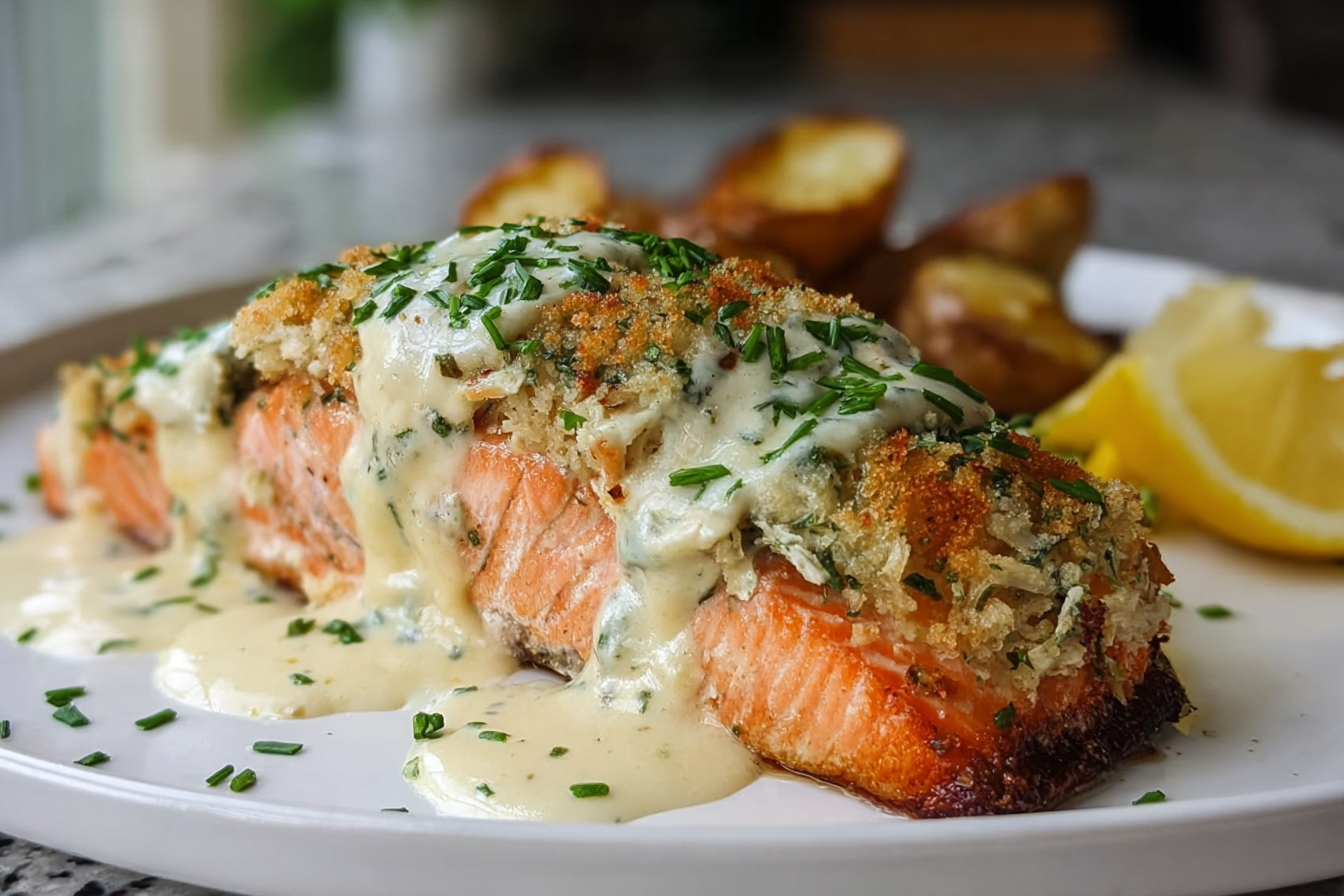 Crab Stuffed Salmon