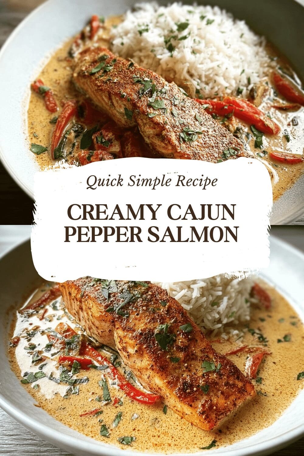 Creamy Cajun Pepper Salmon