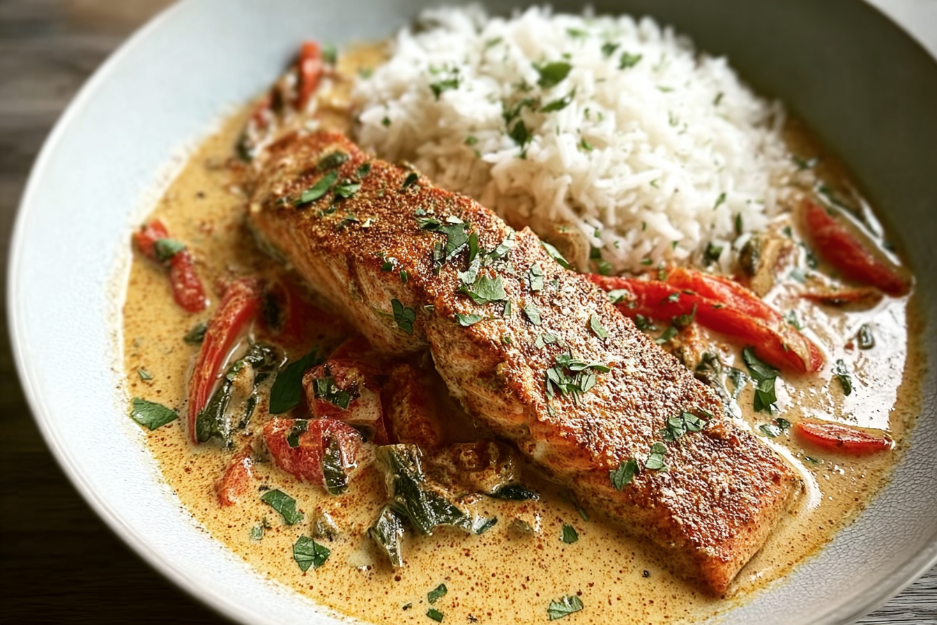 Creamy Cajun Pepper Salmon