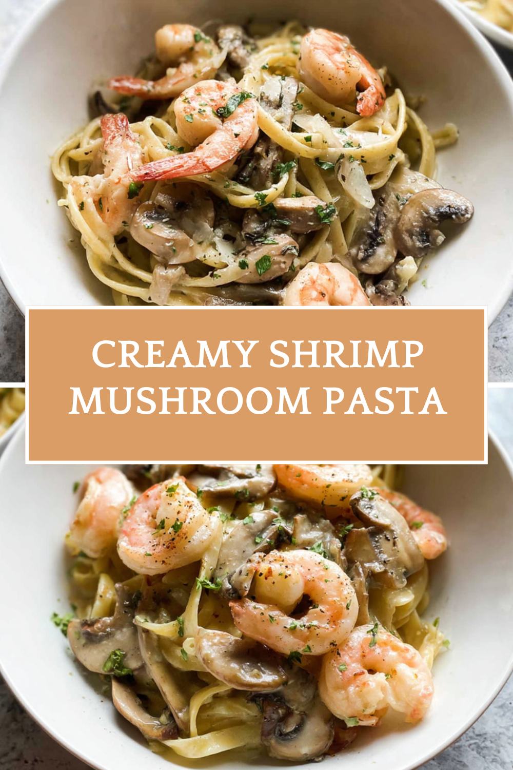 Creamy Shrimp Mushroom Pasta