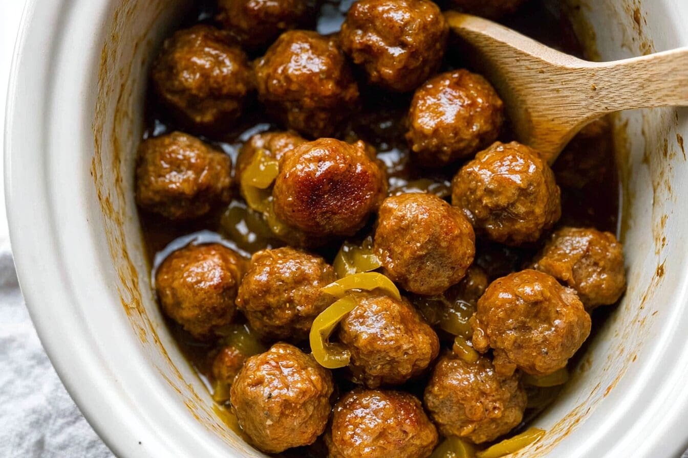 Crockpot Mississippi Meatballs