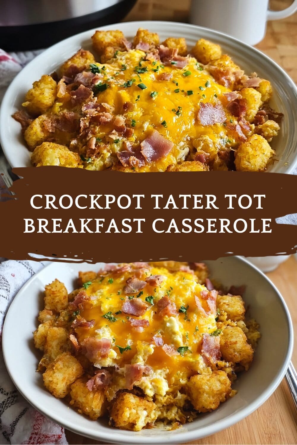 Crockpot Tater Tot Breakfast Casserole