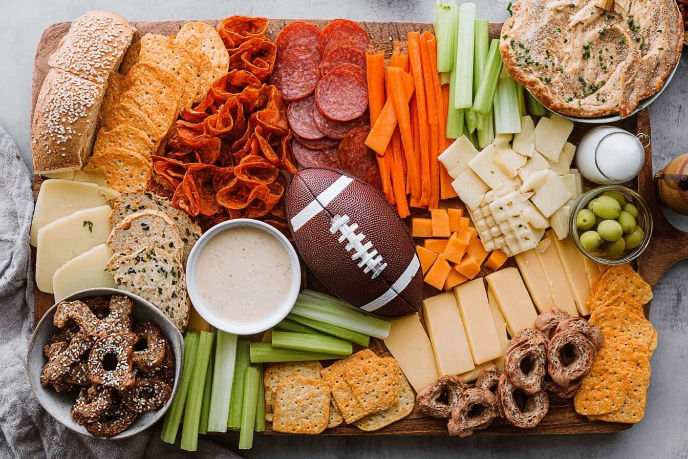 Football Charcuterie Board