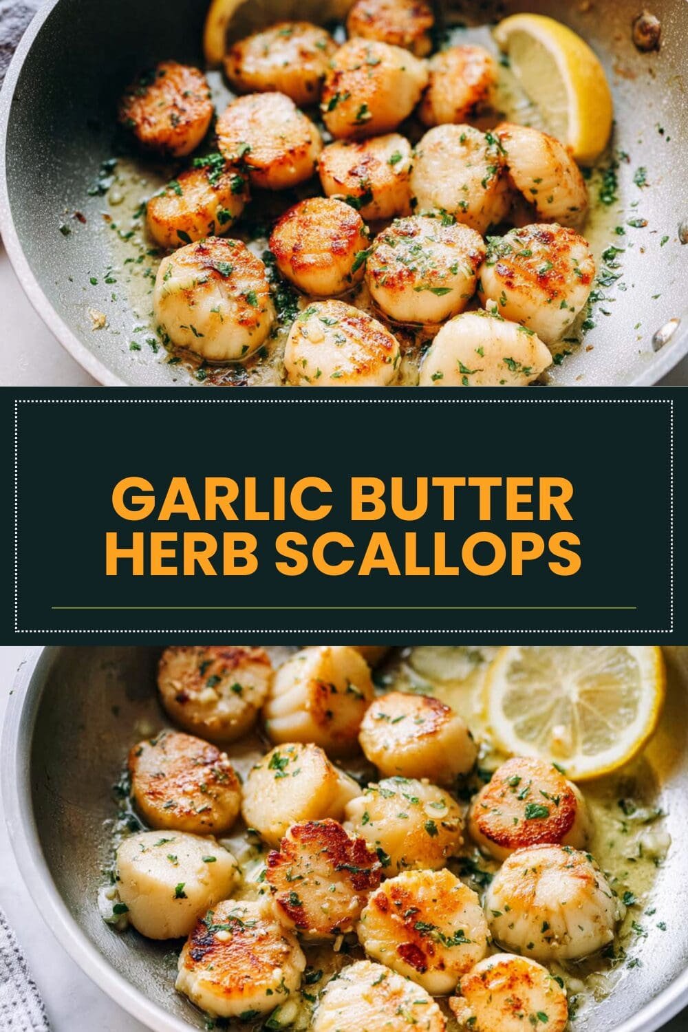 Garlic Butter Herb Scallops