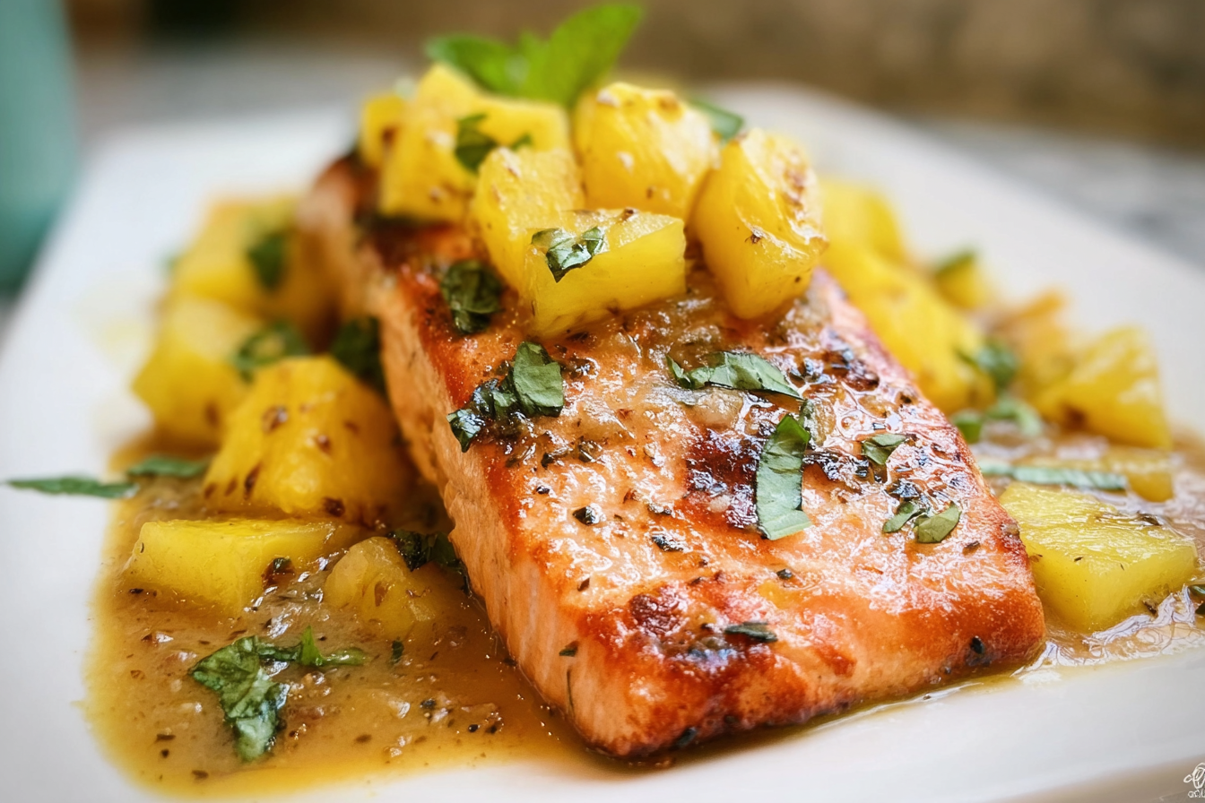 Honey Pineapple Salmon