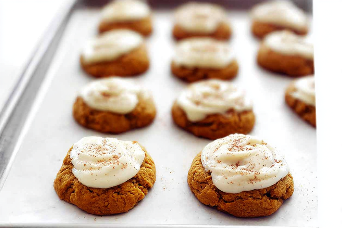 Iced Pumpkin Cookies