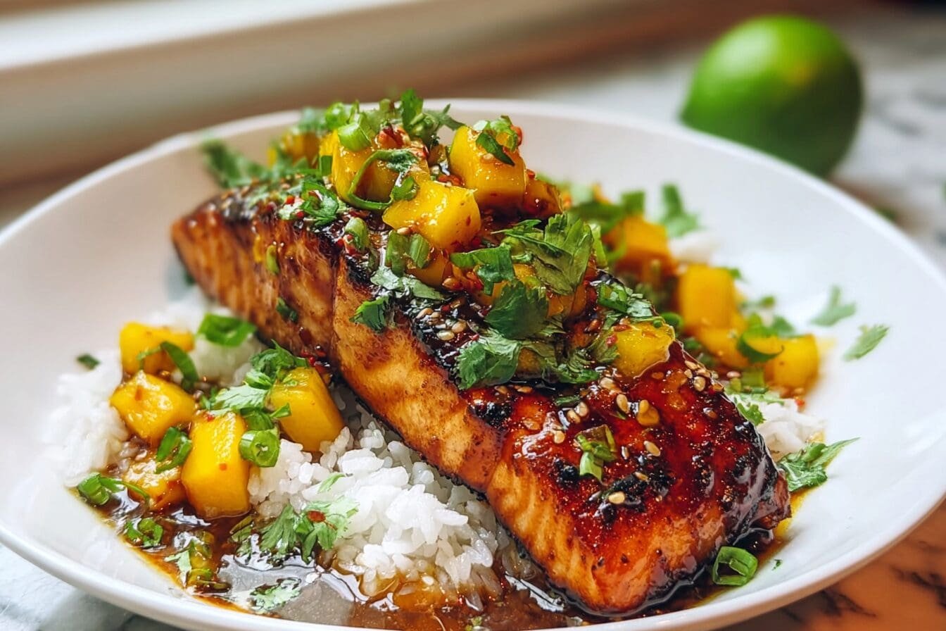 Mango Teriyaki Salmon